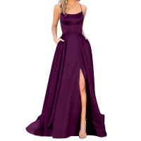 Vestidos de graduación para mujer, vestidos largos elegantes con Espalda descubierta, vestidos formales de talla grande - details 1