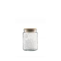 ANSQU Juego de 2 frascos de vidrio con tapas, frascos de almacenamiento de vidrio vintage de 23.7 onzas líquidas, frasco de galletas para azúcar para encimera de cocina, despensa, frasco de dulces con - details 12