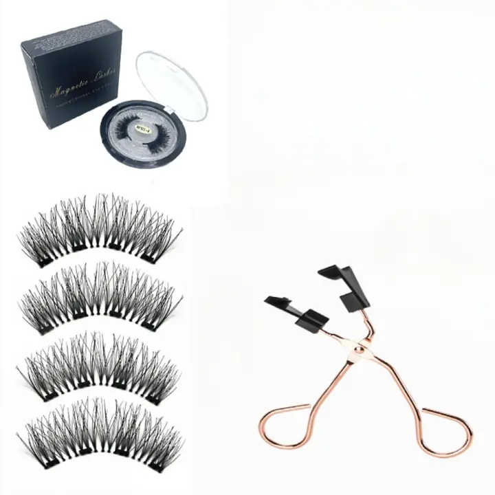 Pestañas Postizas Magnéticas Con Clip, 3 cajas, 3 pares, 12 Piezas - 1