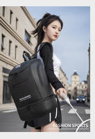 Mochila deportiva para raqueta de bádminton con bolsillo para zapatos, para viajes al aire libre, ir de compras, bolsa de acampada, almacenamiento grande, mochila escolar para ordenador portátil - details 13