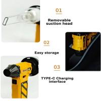 110000 Mini ventilador Turbo Jet RPM, potente soplador de aire inalámbrico de alta potencia, plumero de aire eléctrico recargable multifuncional - details 12