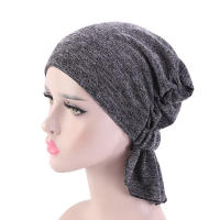 Bandana de Algodón Transpirable para Mujeres Turbante Pre-Atado Gorro de Cabeza para Pacientes de Cáncer Moda Femenina - details 3