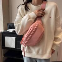 Riñonera de lona para mujer, bolso de lona de estilo coreano con cremallera portátil para ocio, bolso de hombro, riñonera deportiva - details 4