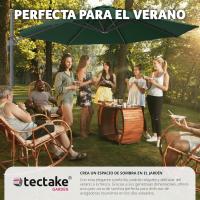 Parasol Ajustable para Protección UV Ventilación Superior Ideal para Jardín, Terraza Exterior, Patio - details 31