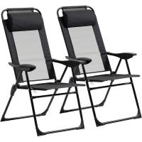 Sillas de Jardín con Reposacabezas Desmontable y Respaldo Reclinable en 5 Niveles Carga 120 kg para - details 0
