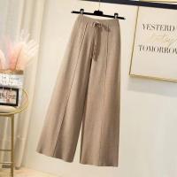 Pantalones de Pointa de Cintura Alta para Mujer Ajuste Suelto, Cinturón Elástico, Dos Cruces - details 5