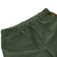 Pantalones cortos cargo para hombre, pantalones de cinco cuartos de pierna ancha con múltiples bolsillos, estilo casual con teñido anudado. - details 8