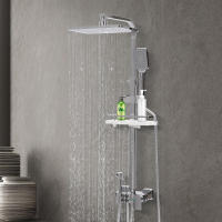 Sistema de ducha termostática, panel de ducha de lluvia, juego de ducha de masaje, ajuste de ducha con ducha de mano - details 0