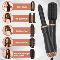 Horquilla de Aire Caliente Multifuncional Seis en Uno Secador de Cabello de Secado Rápido con Automática de Succión para el Hogar Alisador de Cabello Liso y rizado - details 6
