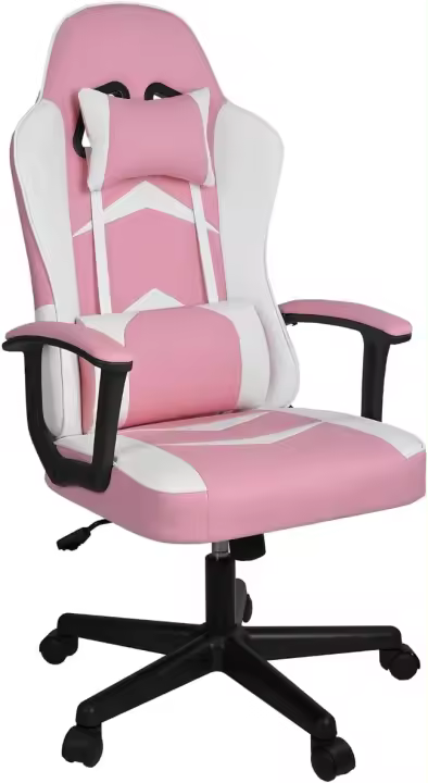 Ergonómica Reclinable con Cojín Lumbar y Cervical |   Respaldo Alto Acolchado |   Altura ajustable |   Ruedas Giratorias 360 °   y Reposabrazos |   Ideal Ordenador, Oficina, Videojuego o Escritorio - 1