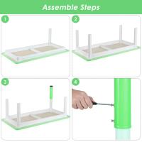 AuAg Juego de mesa multiactividad para niños de 5 piezas, escritorio de estudio para niños, juego de sillas de escritorio para niños, juego de mesa y 4 sillas para niños, altura ajustable - details 3