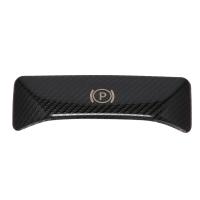 Pegatinas decorativas para interruptor de liberación de freno de pie, botón P para Mercedes Benz Clase E W212 C clase W204 GLK con apariencia de carbono - details 0
