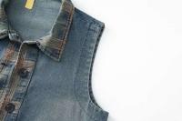 Chaleco Denim Retro para Mujer Chaleco Ajustado sin Mangas, Botón Único, Moda Casual de Primavera y Otoño, Novedad 2024 - details 18