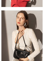 Bolso para mujer Nuevo bolso Kelly Bolso para las axilas Bolso cuadrado pequeño con cierre de cuero Bolso bandolera de hombro para viajeros - details 10