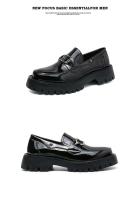 Zapatos casuales de cuero de vestir de diseñador para hombre, fáciles de usar, talla grande, nueva punta redonda alta - details 9