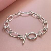 Pulsera de plata de ley  con Clip de papel para mujer, joyería a la moda, regalo de fiesta de boda - details 0