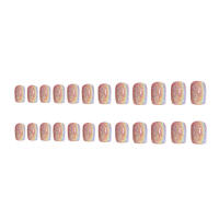 Uñas postizas hechas a mano para niñas con material de resina ecológico para mujeres elegantes y de moda - details 0