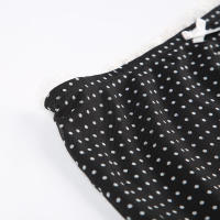 BUNO-Falda larga con estampado de lunares para mujer, traje elegante de cintura baja, malla de retazos, detalle de lazo, ropa de calle - details 10