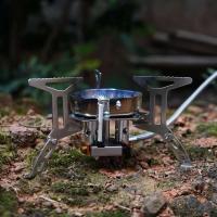 Estufa plegable portátil de tres cabezales VIES para acampar al aire libre, picnic, barbacoa, quemador de estufa a prueba de viento de alta potencia de 5800W - details 6