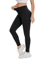 Leggings Deportivos de Hilo Sin Costuras de Alta Cintura Pantalones de Yoga para Mujeres con Bolsillo - details 4