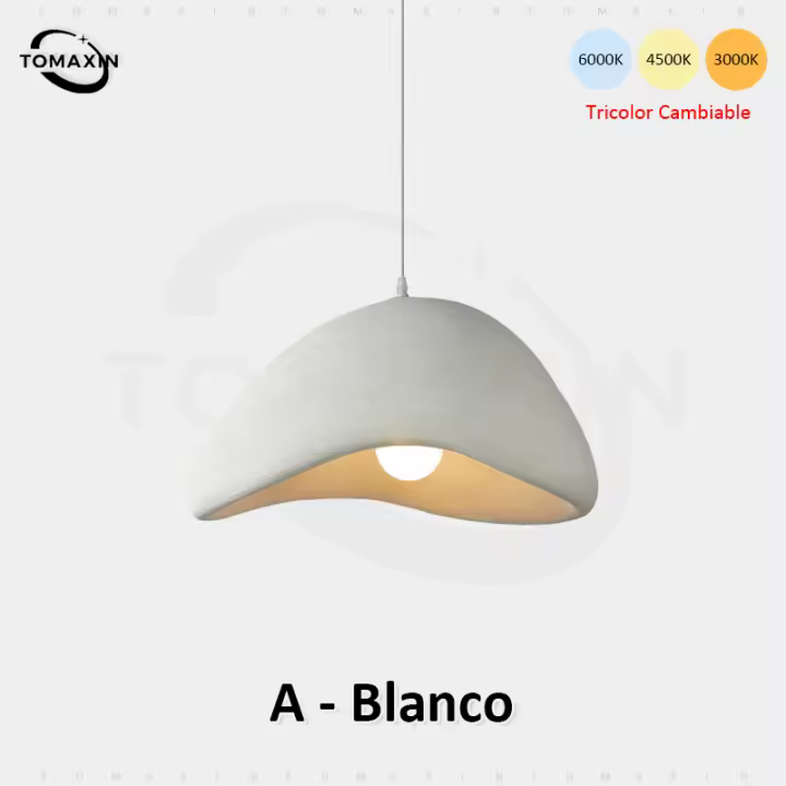TOMAXIN 20/30/40CM Wabi-Sabi Style Pendant Light Cream Style Homestay Pendant Lights Decorative Lamp Chandelier Restaurant Lamp - 1
