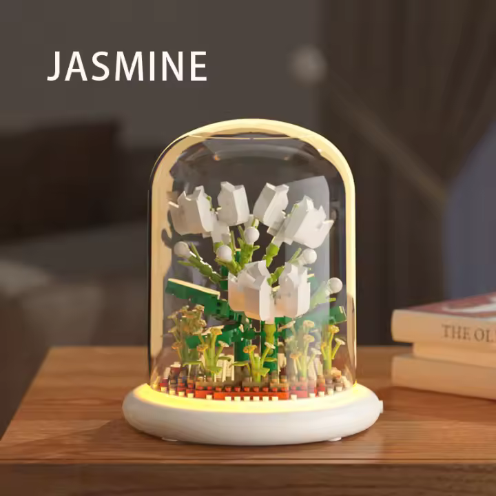 Eternal Flower Series Sunflower Rose Micro Particle Building Blocks Toy Children's Birthday Gift Desktop Ornament - 1