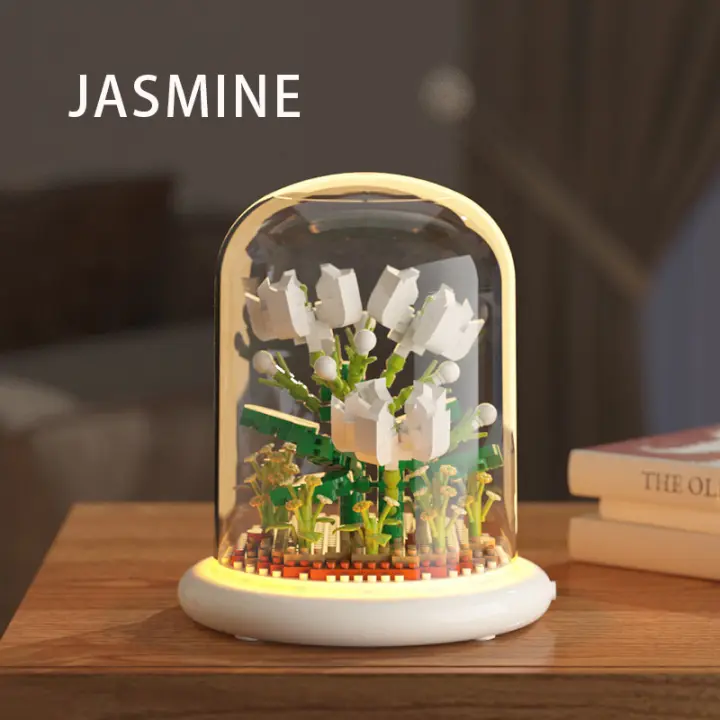Eternal Flower Series Sunflower Rose Micro Particle Building Blocks Toy Children's Birthday Gift Desktop Ornament - 1