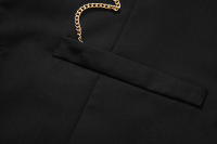 Chaleco de Traje Slim Fit para Hombres Nuevo Arrival Accesorios de Cadenas de Moda Casual Vintage Para Fiesta de Boda Material Exterior de Poliéster - details 14