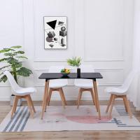 Juego de Mesa de Comedor y Sillas, 1 Mesa Redonda de 80 cm + 4 Sillas Blancas, de Diseño Nórdico - details 57