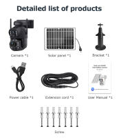 Cámara Solar SHIWOJIA 6MP Zoom 36X Seguridad Nocturna Rastreo Humano WIFI Batería Lente Doble - details 19