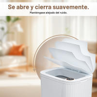 PrettyCare - Cubo de basura inteligente de 25 l, con detección automática de basura sin contacto, resistente al agua, con tapa y pantalla LED, para baño, dormitorio y sala de estar - details 4