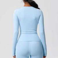 Camisetas de Entrenamiento Sin Costuras para Mujer Ropa Deportiva de Yoga de Manga Larga - details 35