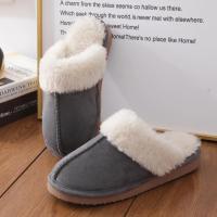 Zapatillas mullidas de invierno para mujer, zapatos peludos y peludos para el hogar, Zapatillas de casa de piel sintética, Zapatillas de felpa para interior, cómodas y cálidas, zapatillas planas silenciosas - details 16