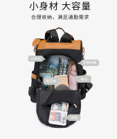 Mochila informal antirrobo para mujer, bolsa de hombro de tela impermeable, ligera, de viaje, oxford - details 11