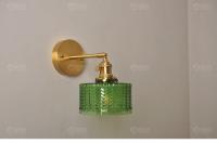 IWHD-Lámpara de pared de latón de estilo nórdico, luz creativa para espejo de baño, lectura de cabecera, candelabro de pared LED de cristal de cobre pequeño - details 14