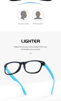 Nuevo TR Fashion Anti-Blue Frame niños estudiante ordenador gafas planas - details 4