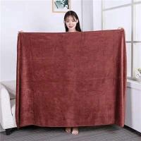 Salón de belleza masaje hogar y suave baño de microfibra de secado rápido de doble cara toalla gruesa sin tinte - details 6