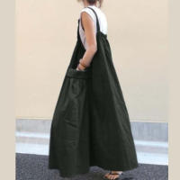 2024 Nuevo vestido sin espalda de estilo coreano transfronterizo informal de longitud media y tamaño de bolsillo con función reductora de edad - details 0