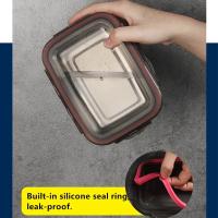 Juego de Fiambrera de Acero Inoxidable 304 Caja Bento con Calefacción para Microondas - details 12