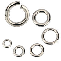 Pendientes de aro de titanio ASTM G23, Piercing corporal Labret sin costuras, segmento con bisagras, anillos de Nariz de gran tamaño, 10G-6G, 2,5mm-4mm, 1 unidad - details 0