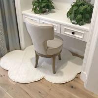 Alfombra de estilo escandinavo para habitación de niños, alfombrilla de felpa con diseño de nube blanca, 60x90cm, 1 unidad - details 3