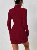 Vestido Negro de Encaje Ajustado Diseño G de Moda 2025 Estilo Casual Trendy para Mujeres - details 6