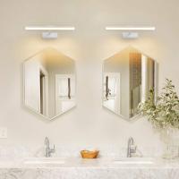 Lámpara LED de Espejo 24W 1170LM Lámpara de espejo Aplique Blanco Frio 5500K Luz natural para Espejo Muebles de Maquillaje Aparato Montado en la Pared, Negro, 80CM - details 28