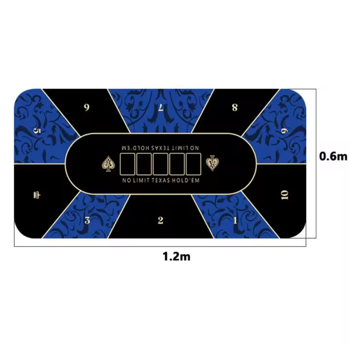 Baze Poker-Mantel de Texas Hold'em, 21 puntos, Tapis de Mesa de póquer, impermeable, ruleta, papel de Casino - 1