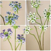 DIY florero decoración de lujo flores artificiales rama tacto Real flor falsa grande planta verde realista sala de estar balcón - details 1