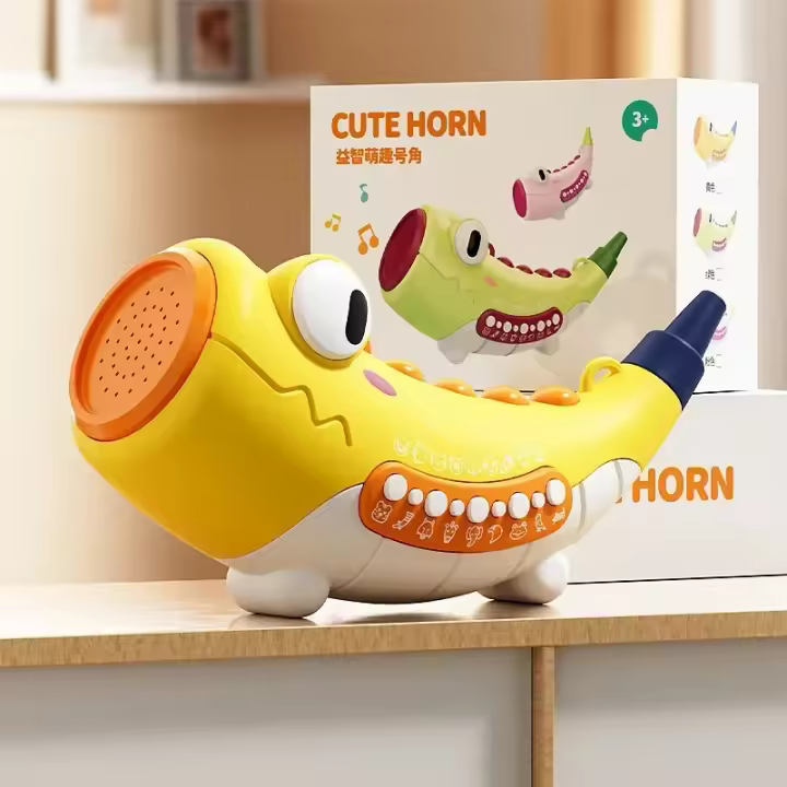 Lindos animales de concha, juguetes vocales para niños, cuerno que puede silbar y cuerno, juguete educativo de entrenamiento muscular Oral para bebés, regalos para niños - 1