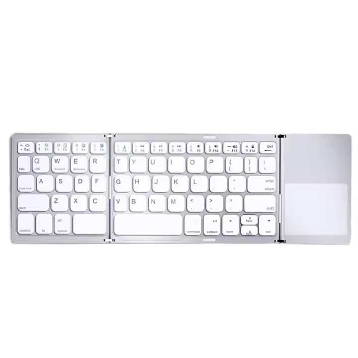 Ultra-delgado con touchpad portátil tríptico inalámbrico bluetooth teclado de la tableta teclado bluetooth - 1
