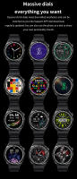 GT8 reloj inteligente con 4 modos deportivos, dispositivo con NFC, medición del ritmo cardíaco, pantalla completa de alta definición, Control táctil - details 3