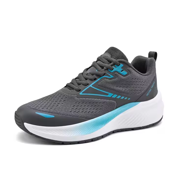 Venta Final, zapatillas para correr, peso ligero, antideslizantes, suela a rayas, para correr al aire libre, venta al por mayor, zapatillas de deporte de malla - 1