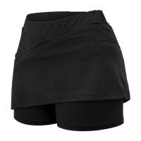 Falda pantalón falsa de dos piezas para mujer, pantalones cortos deportivos transpirables de verano, ropa de Yoga, pantalones cortos deportivos de ocio con bolsillo de Color sólido - details 5